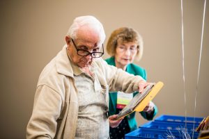 Ron and Sharon Underwood at the 2018 California High School Speech Association State Championship, assisting with tournament operations and supporting students and coaches.