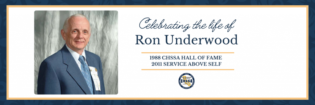 Portrait of Ron Underwood, CHSSA Hall of Fame coach, remembered for a lifetime of leadership, kindness, and service to California speech and debate.